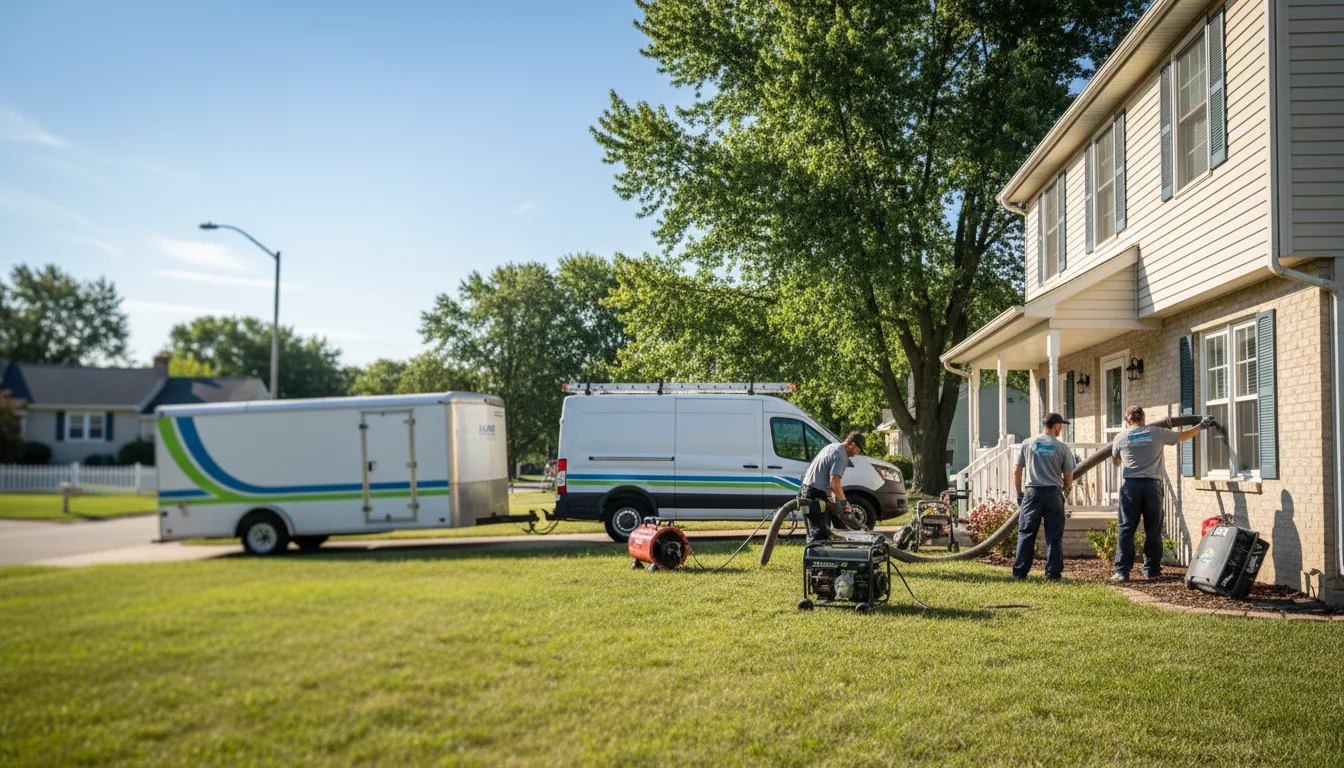 Flooded Basement Restoration And Cleanup With Repair in Oakford, IL near me